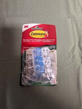 3M Command Outdoor Light Clips Clear 16 Clips and Strips